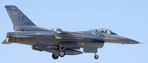 General Dynamics F-16C Block 42C Fighting Falcon 88-0496 of the 309th Fighter Squadron Wild Ducks